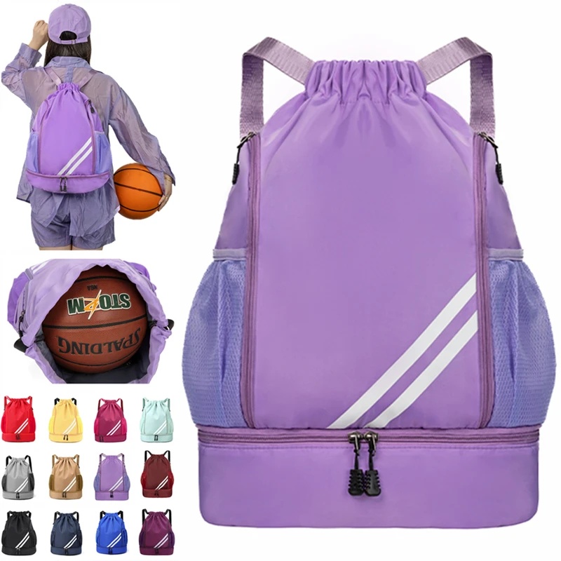 Drawstring Gym Bag - Fitness Gym Bag Backpack Women Men