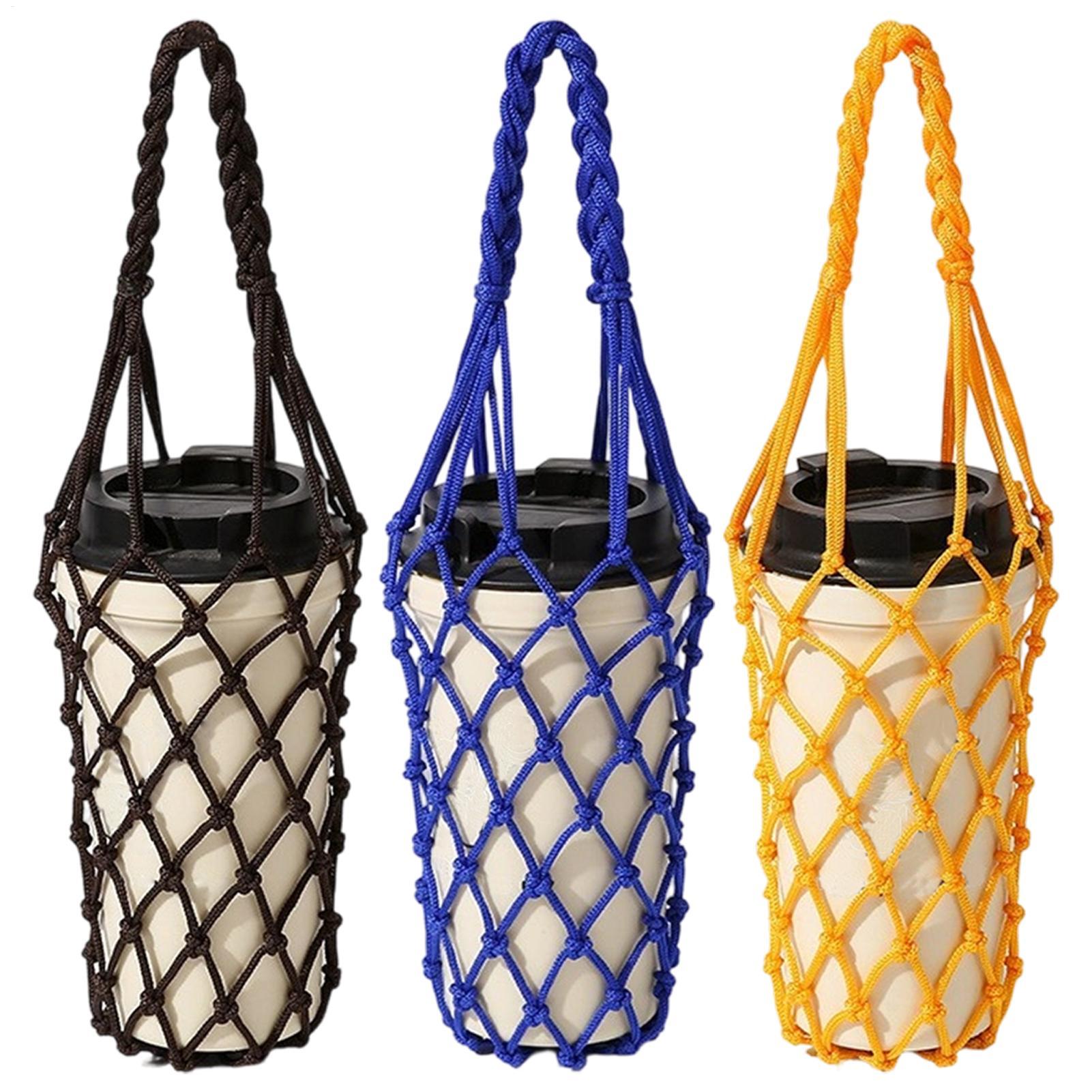 Hydration Pack Outdoor - 1pcs Water Bottle Bag Crochet Mesh