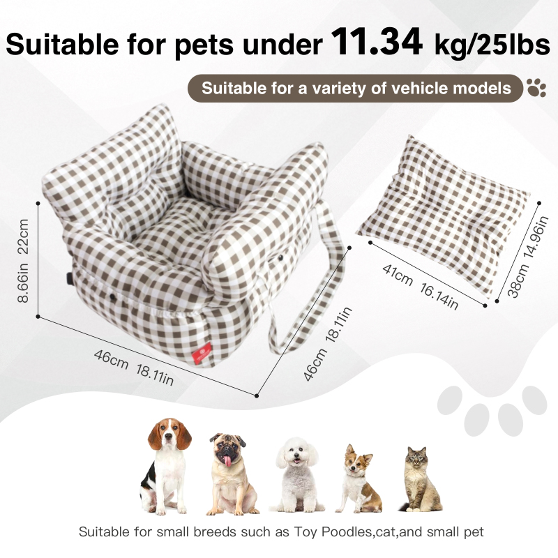 Dog Car Seat Bed Multifunction - Foldable Backpack Small recension och pris