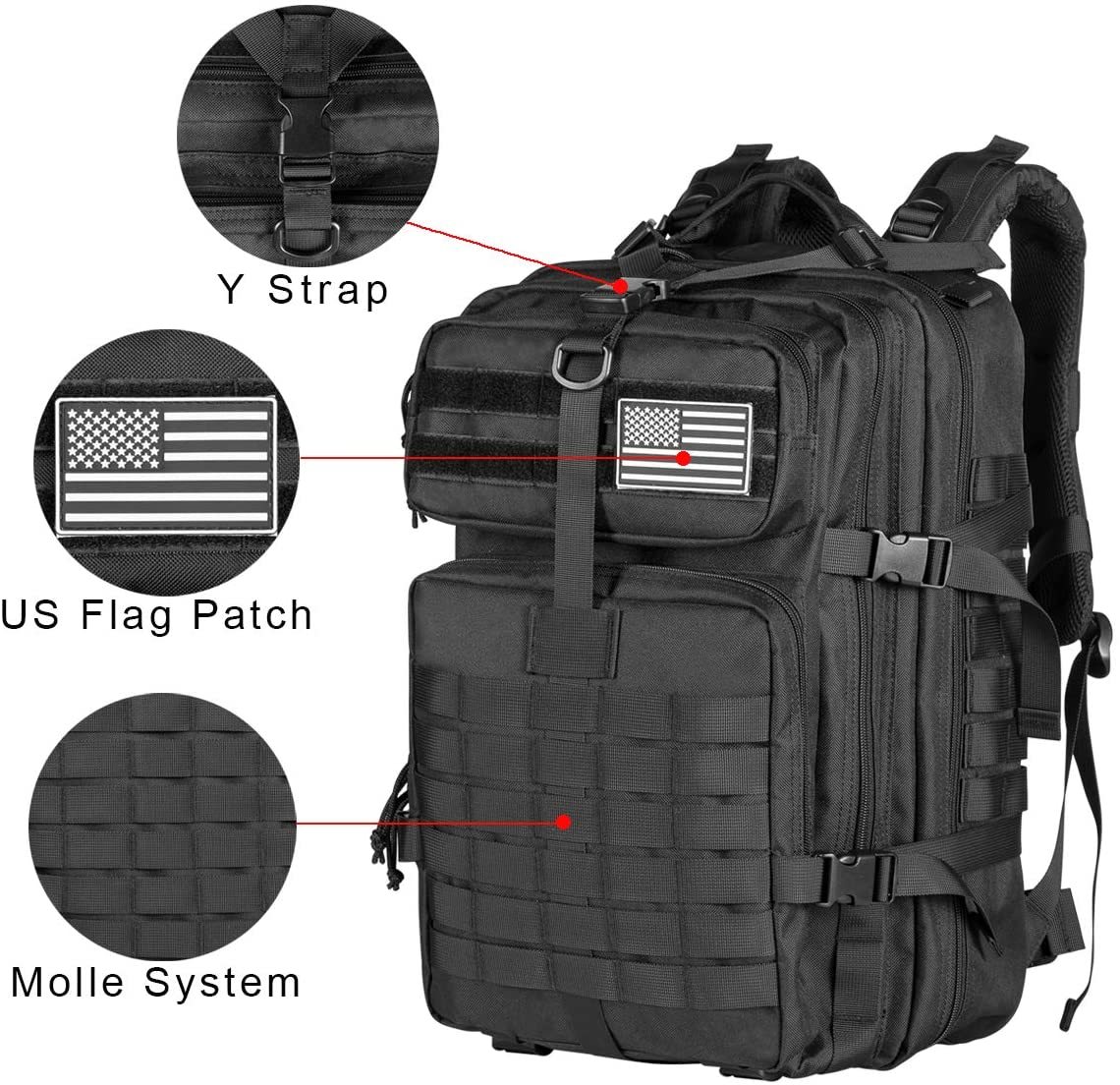 AA 60L Army Military Tactical  - Rucksack Military Style recension och pris