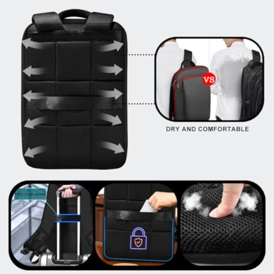 Slim and Expandable 15 15.6 16 - Laptop Backpack 15.6 recension och pris