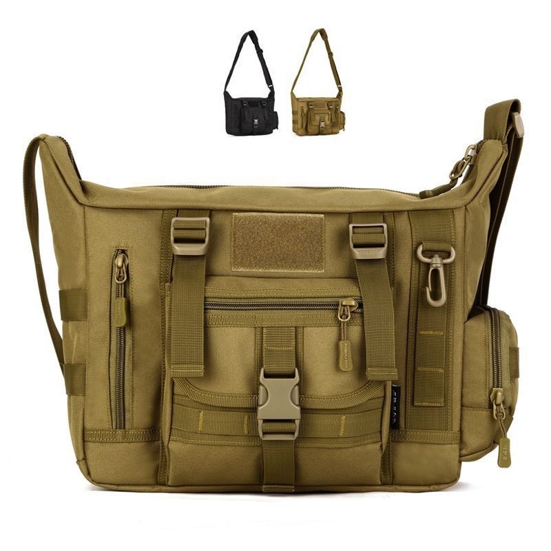 14 Inch Laptop Shoulder Bag Me - Rucksack Military Style recension och pris