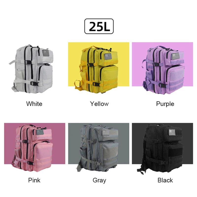 25L/45L 3P Tactical Backpack f - Rucksack Military Style recension och pris